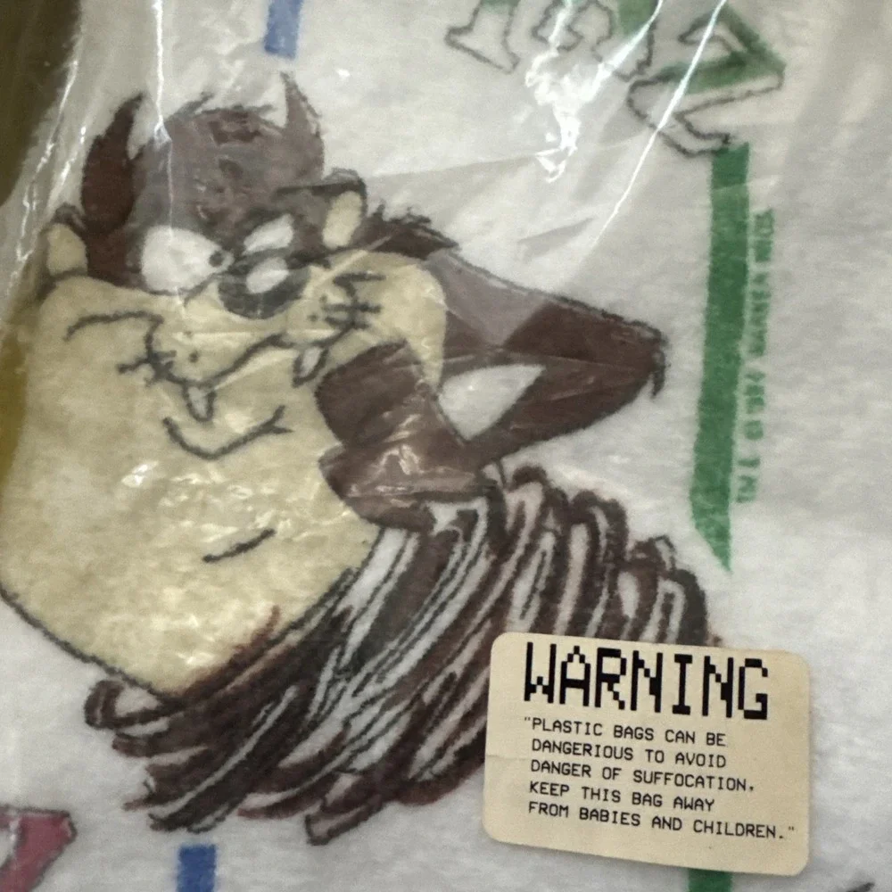 Warner Brothers Looney Tunes TAZ Sports Blanket 45